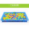 Mushroom Nail Toy Children's Educational DIY Handmade Bead-inserted Puzzle Box with 296 Diced Mushrooms Gift Box