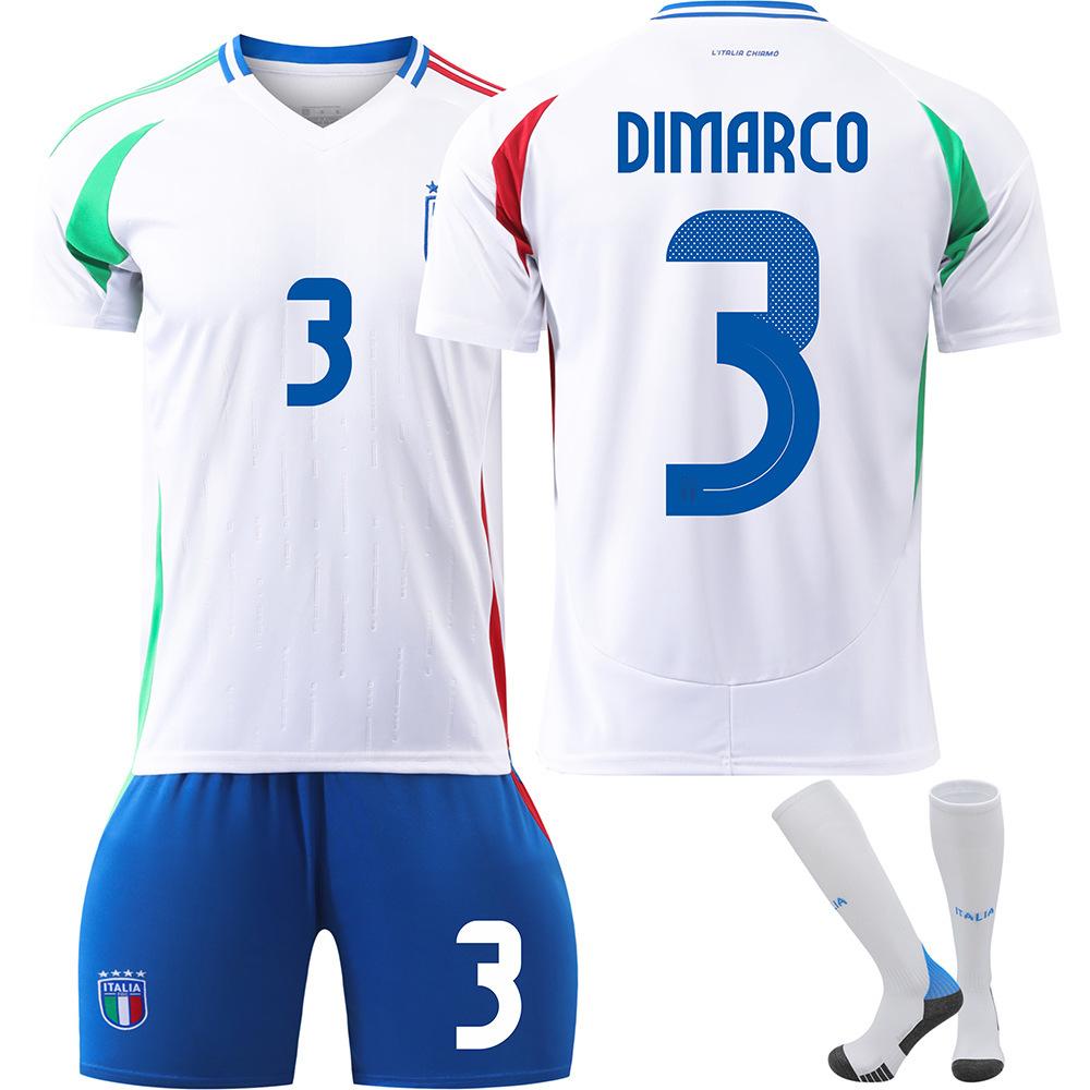 2425 European Cup Italy Football Jersey No. 14 No. 18 No. 3 Adult Youth Kids Cross-Border Export