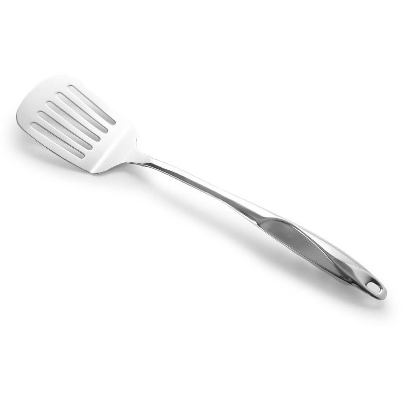 Stainless Steel Spatula Set: Hollow Handle, S-Shaped Stir-Fry Spatula, Powder Strainer, Water Separator, Spaghetti Spoon