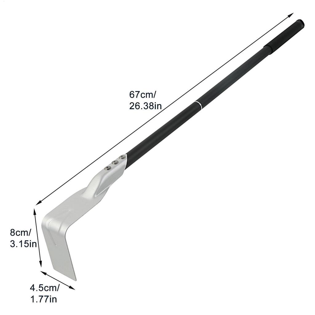 Ash Rake For Pizza Oven Charcoal BBQ Tool Long Handle Rake Grill Scraper Cleaning Oven Wood Burning Stove Cleaning Tools