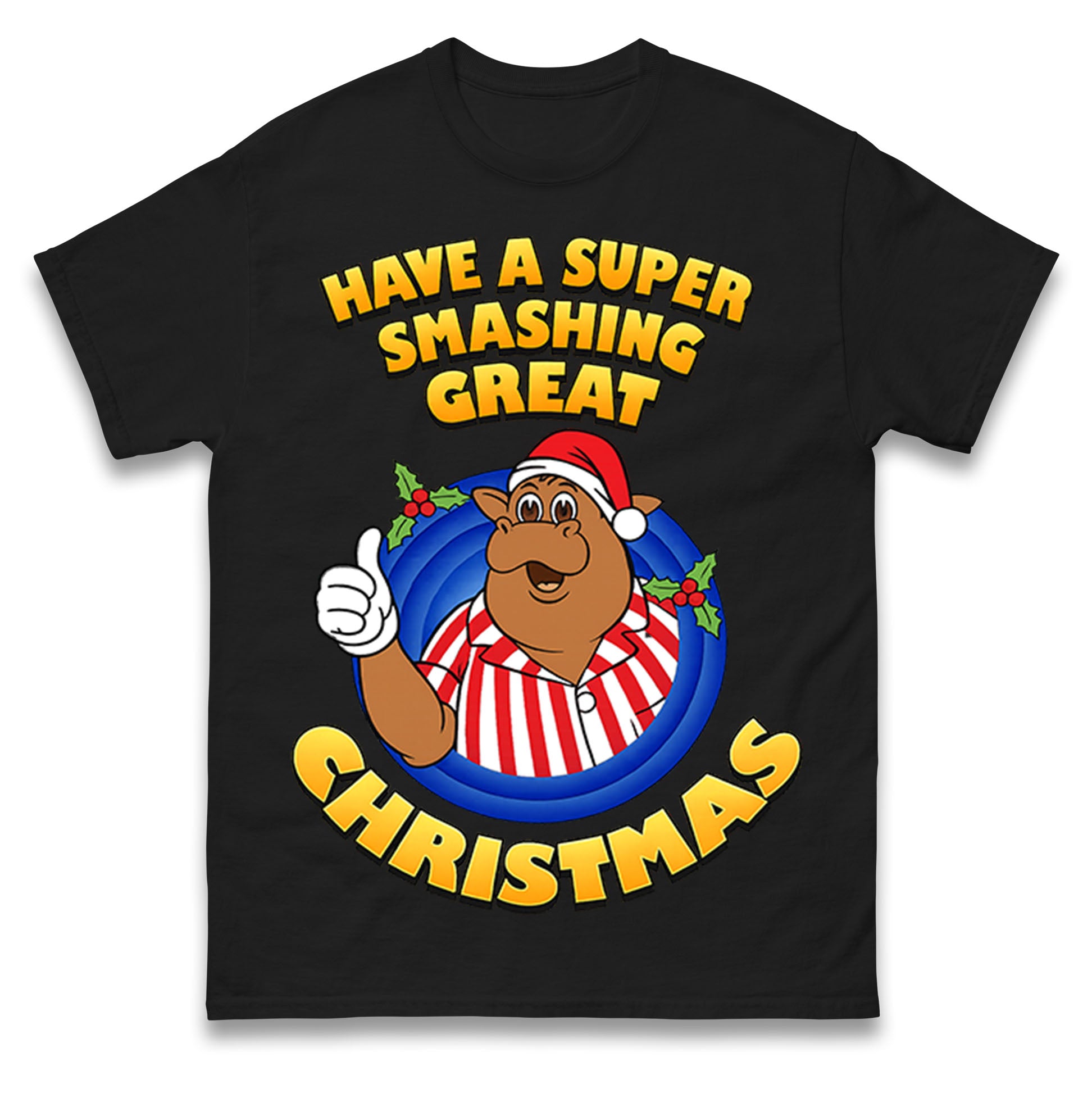 Have a Super Smashing Great Christmas Bullseye T Shirt Tshirt Mens Womens Unisex Tops Tees S