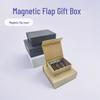 In-Stock Black & White Waterproof Magnetic Flip-Top Gift Box with Matte Lamination