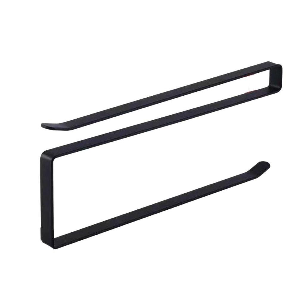 Cabinet Paper Towel Holder & Cling Film Rack | No-Punch Roll & Rag Hanging Rod