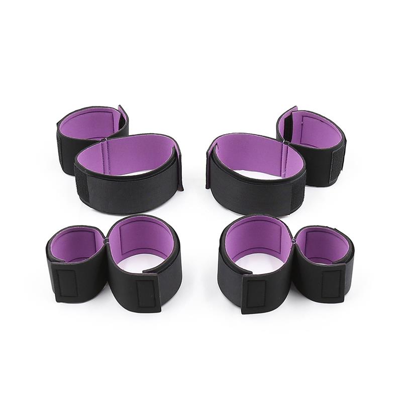 Adjustable Wrist and Ankle Cuffs Restraint Set
