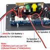 12V 80W Amplifier Board Square Dance Speaker Amplifier Support Bluetooth AUX TF-Card U-Disk Recording 6-12Inch Speaker