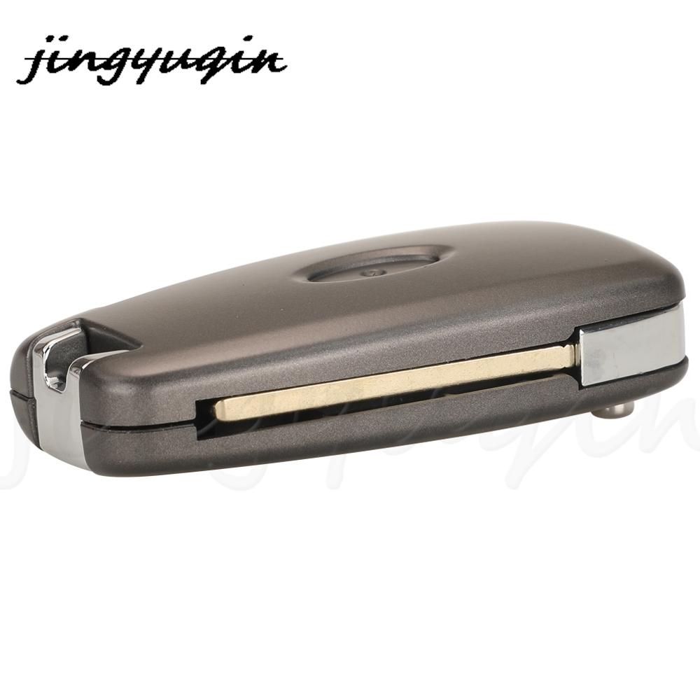 Jingyuqin Smart Remote Aute Flip Key Shell Case For Hyundai Accent Elantra Kona Santa Fe Tucson Veloster Car Accessories