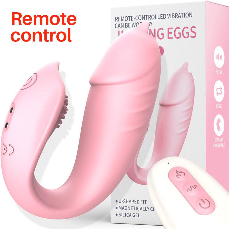 Wireless Bluetooth G Spot Dildo Vibrator for Women Tongue Licking APP Remote Control Wear Vibrating Egg Clit Panties