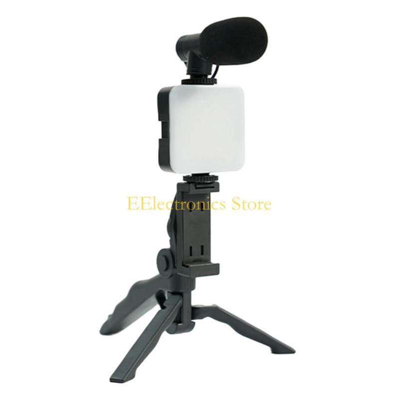 

B03C Phone Vlogging Includes Stable Tripod LED Light and Directional Microphone