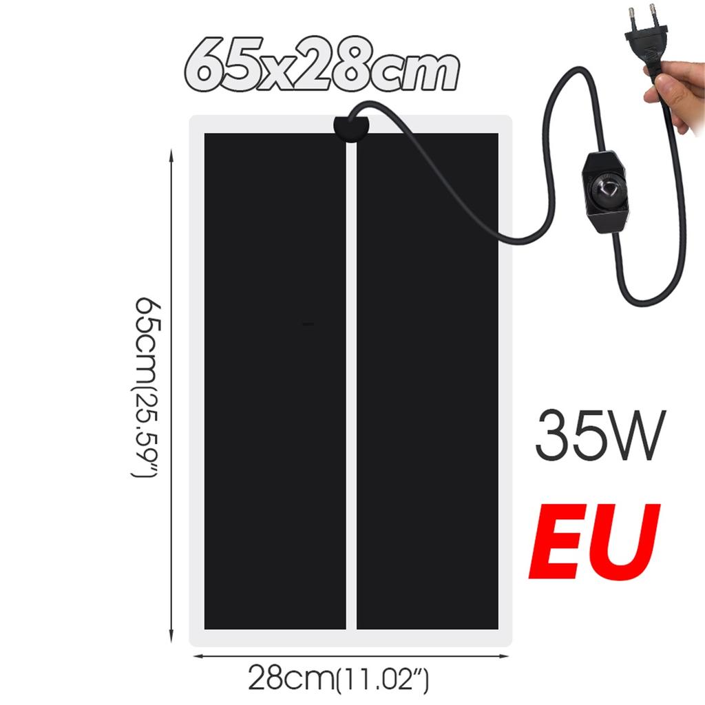 EU/US 5W/7W/14W/20W/28W/35W/45W Reptiles Heat Mat Adjustable Temperature Controller for Terrarium Climbing Pet Heating Warm Pads