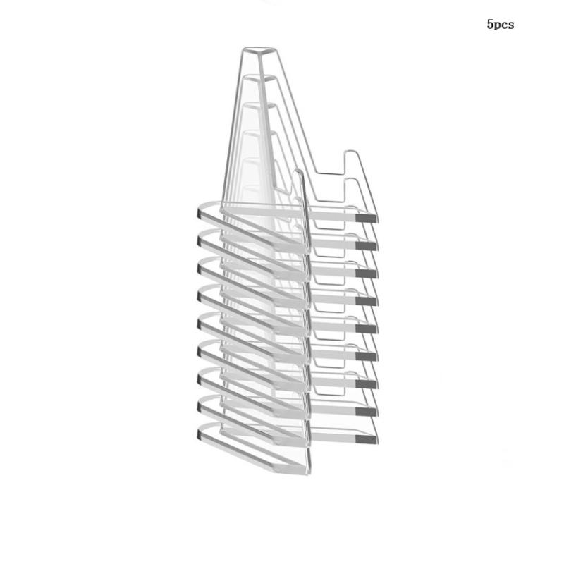 10/20/30Pcs Transparent Acrylic Coin Display Stand Trading Card Stand Commemorative Coin Mini Stand Badge Stand Ornament