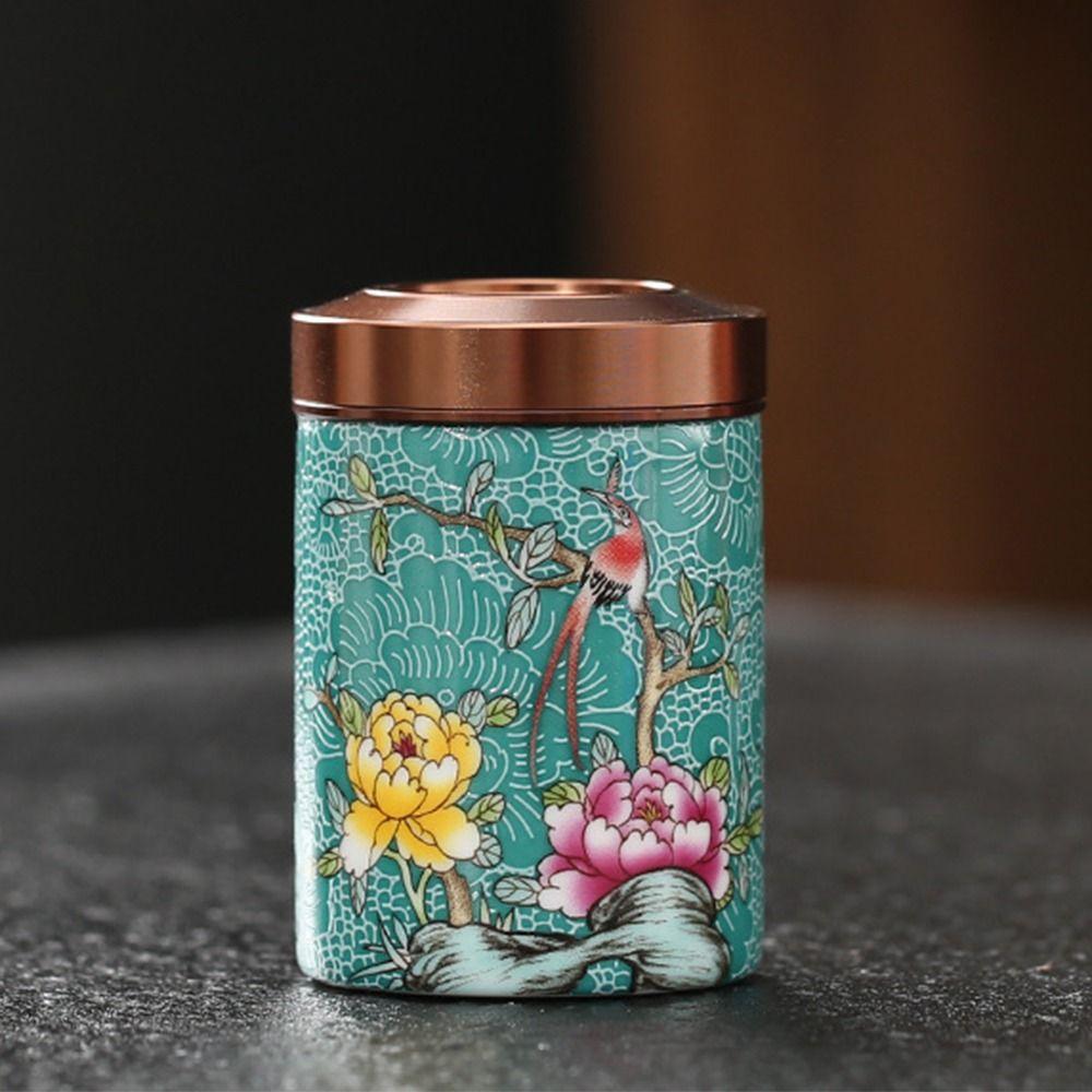 Vintage Tea Storage Container Sealed Versatile Storage Can Tea Storage Jar Home Supplies