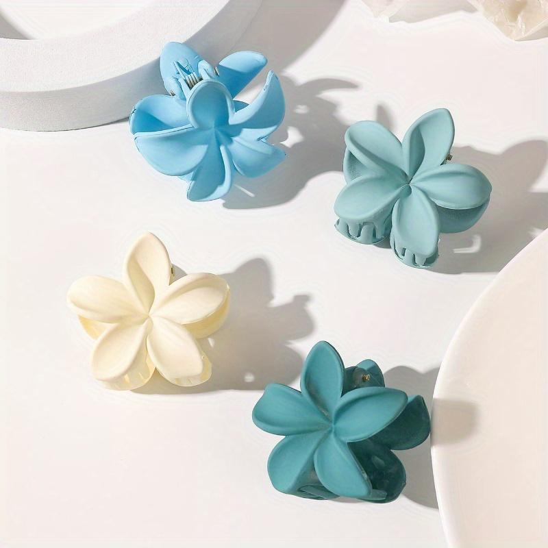 Colorful Marble Printed Candy Color Flower Hair Claws, Bohemian Beach Hair Accessories Claw Clips Hair Clips Hair Jaw