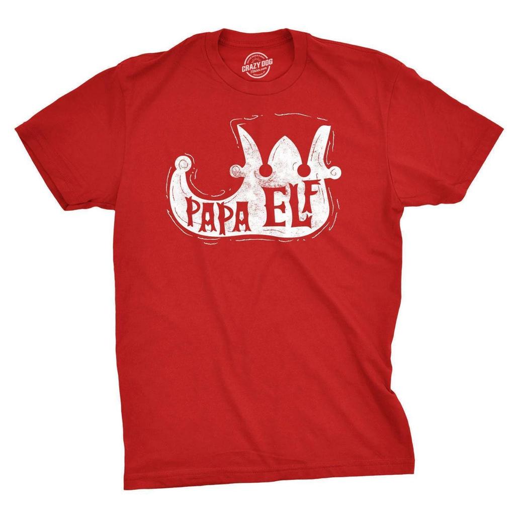 Papa Elf T-Shirt, Funny Christmas Dad Shirt, Matching Family Christmas Tee