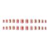 Aurora Diamond Nail Art: Magic Mirror French Whitening Stickers & Removable False Patches