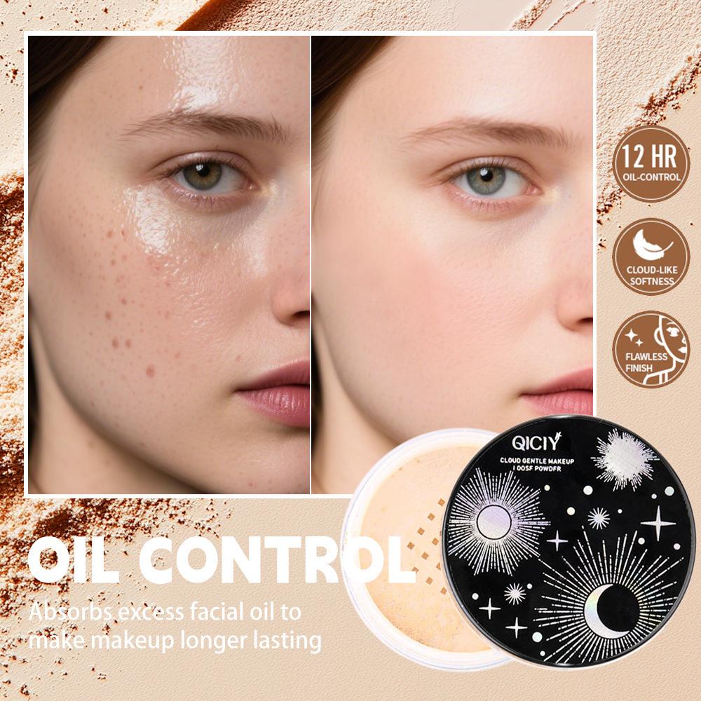 Cloud Gentle Makeup Loose Powder Oil Control Setting Powder Waterproof Long Lasting Matte Face Translucent Powder Cosmetic for Women
