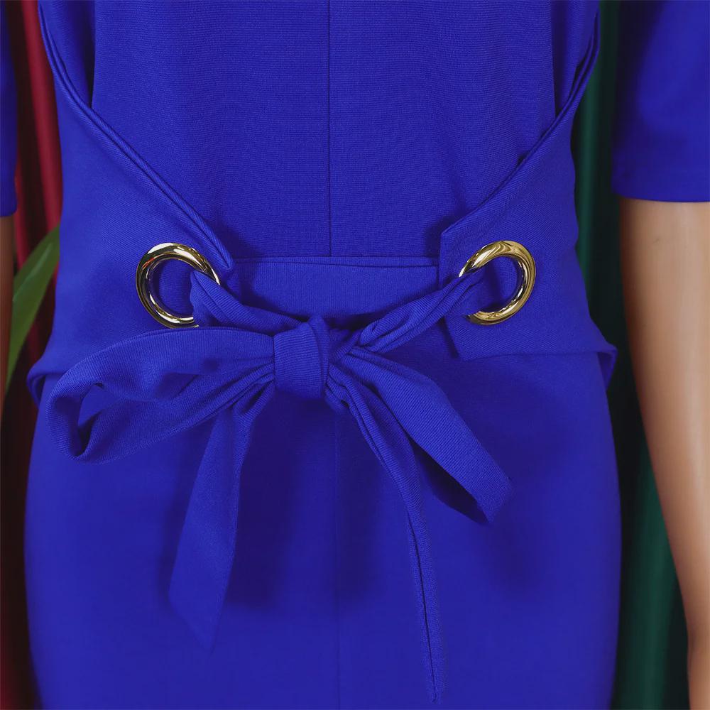 Automne 2024 Robe élégante à col en V et jupe crayon pour femmes