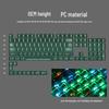 Teclas para teclado mecánico Lofree PC 75/98: juego de teclas negras totalmente transparentes
