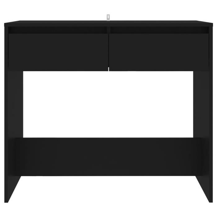 VidaXL Table console Noir 89 × 41 × 76.5 cm Acier