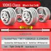 Adjustable Solid Iron Dumbbell & Barbell Set