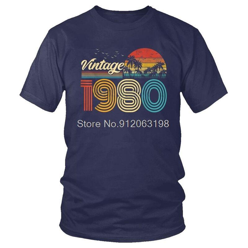 T-shirt Homme Classique Vintage Années 1980 Streetwear 41 Ans Cadeau 41ème Anniversaire T-shirt Manches Courtes T-shirt Cool Homme Coton