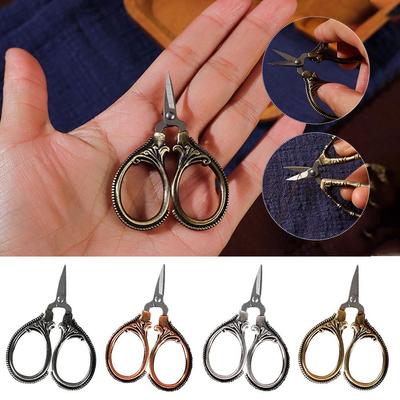 6cm Mini Retro Pocket Scissors Antique Thread Cutter Vintage Scissors Embroidery Cross Stitch Sewing Stainless Steel Scissors