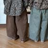 Jiaye Tongpin 2025 Autumn Kids' Distressed Cotton Wide-Leg Pants
