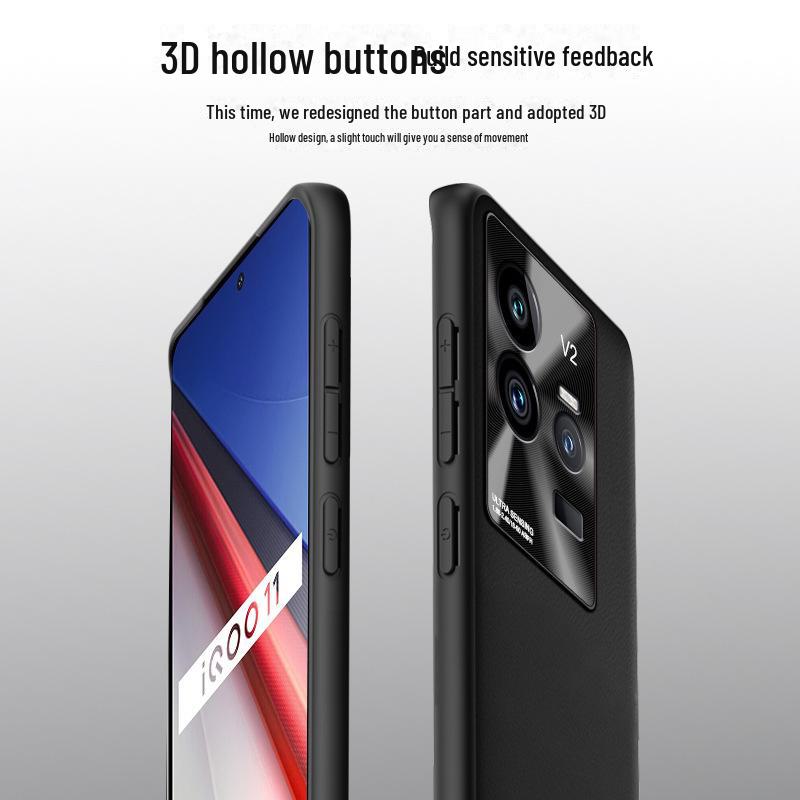 iQOO 11 Liquid Leather Anti-Fall Protective Case - One Piece