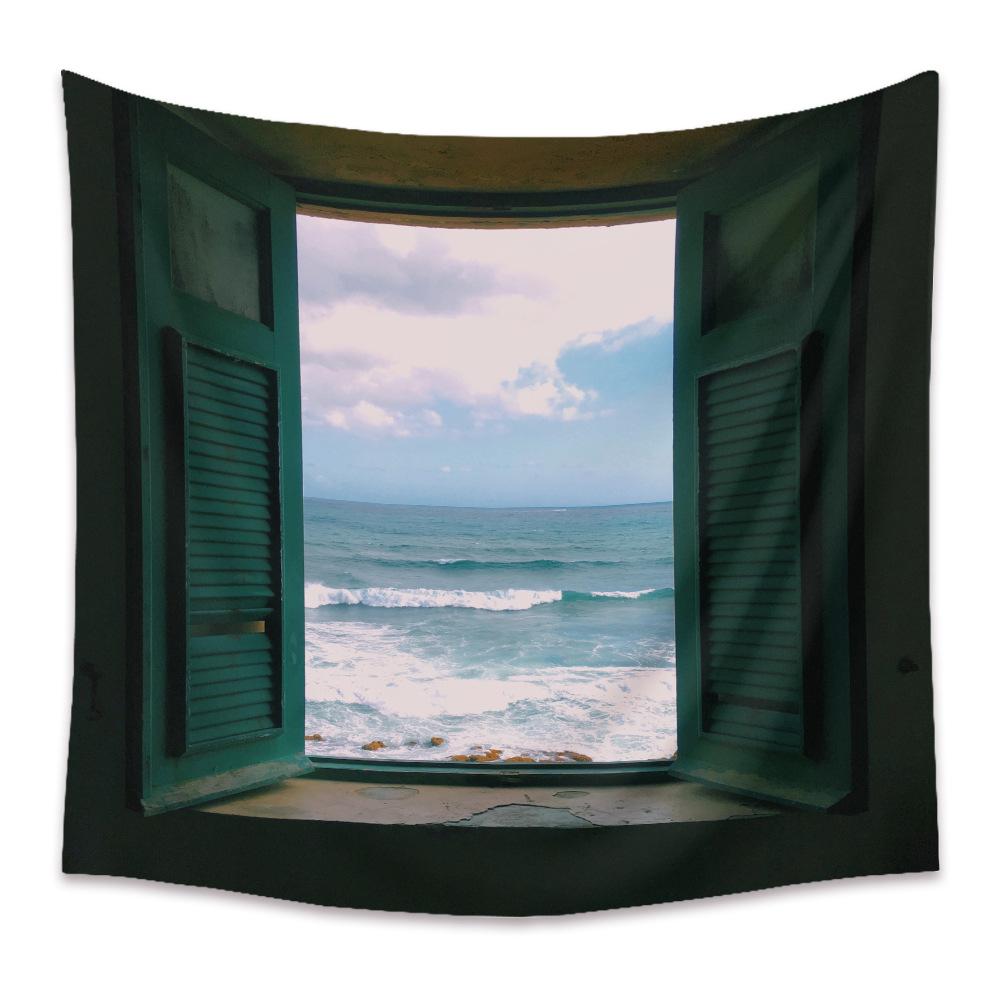 VIKAMA Home Bohemian Tapestry Room Decoration Hanging Cloth Background Cloth Ins Wind Hanging Cloth Landscape Tapestry