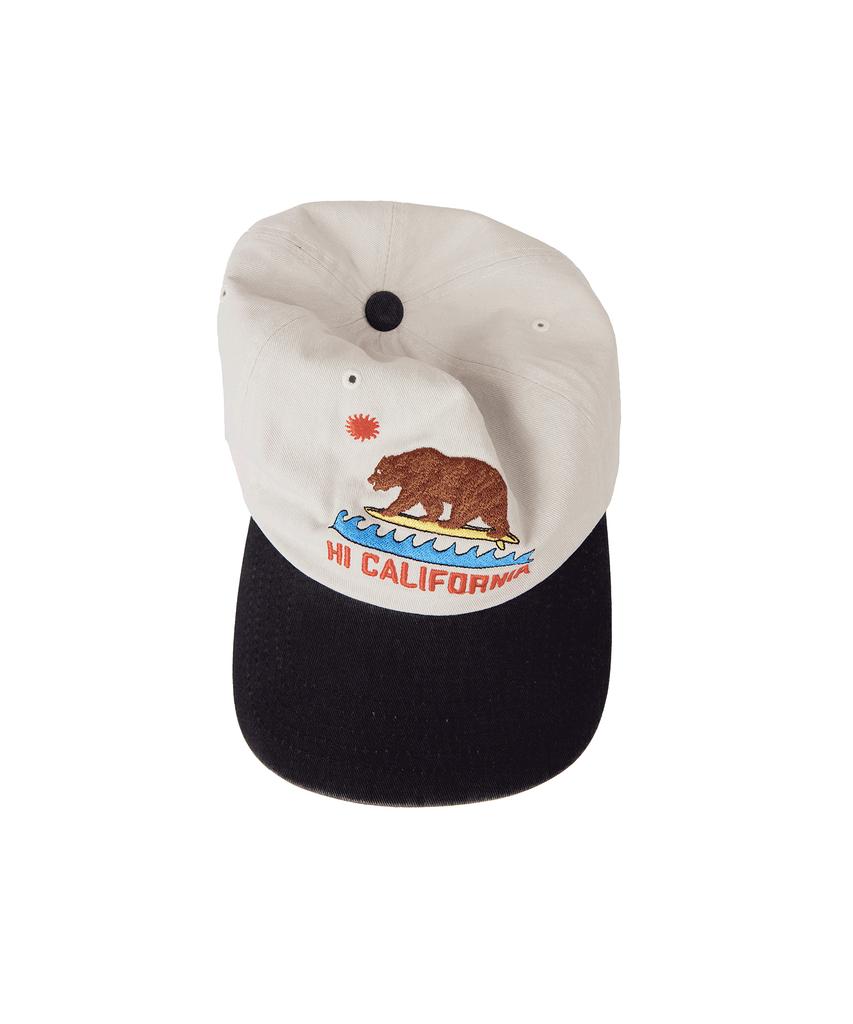 1011 GALLERY California Bear 5Pannel Cap - Cream/Black