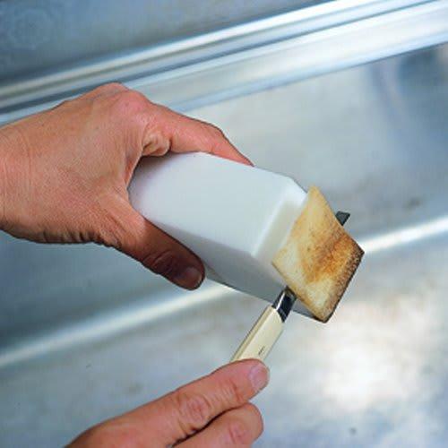 Azuma Melamine Sponge TK Gosh Cube Free Cut Value Pack, 4x8x12cm (2 Pieces) or 4x4x12cm (4 Pieces), White, No Detergent Required, Just Soak with Water