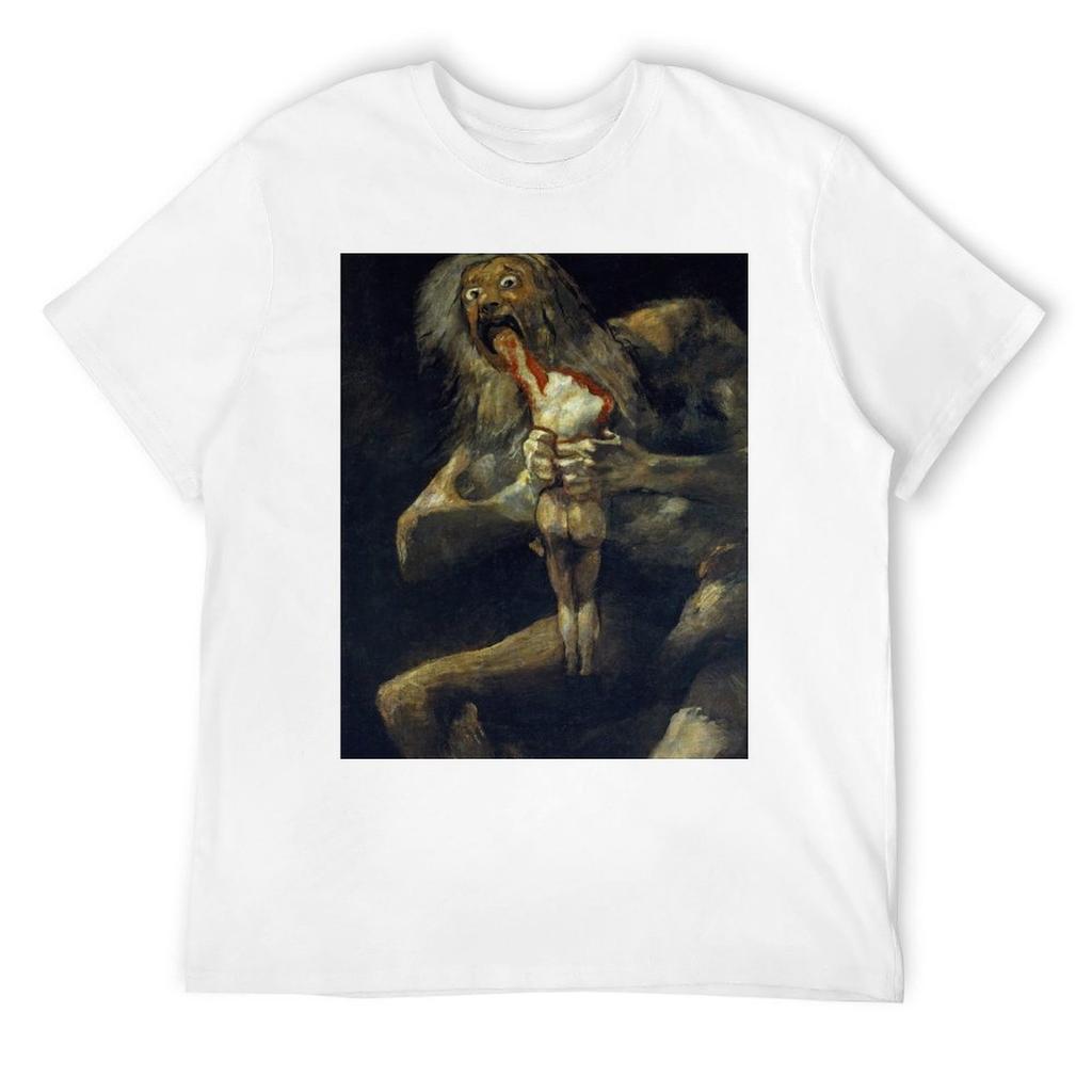 Saturn Devouring His Son Digitally Remastered T-Shirt Blouse plus size clothes animal prinfor boys fitted t shirts for men