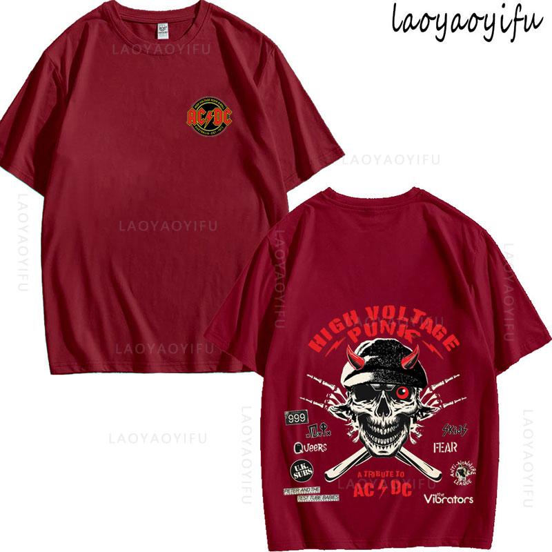 

AC Theme 100Cotton DC Summer TShirt Shortsleev Printed Breathable Fashion Streetwear Mens Womens High Quality Oneck 3XL