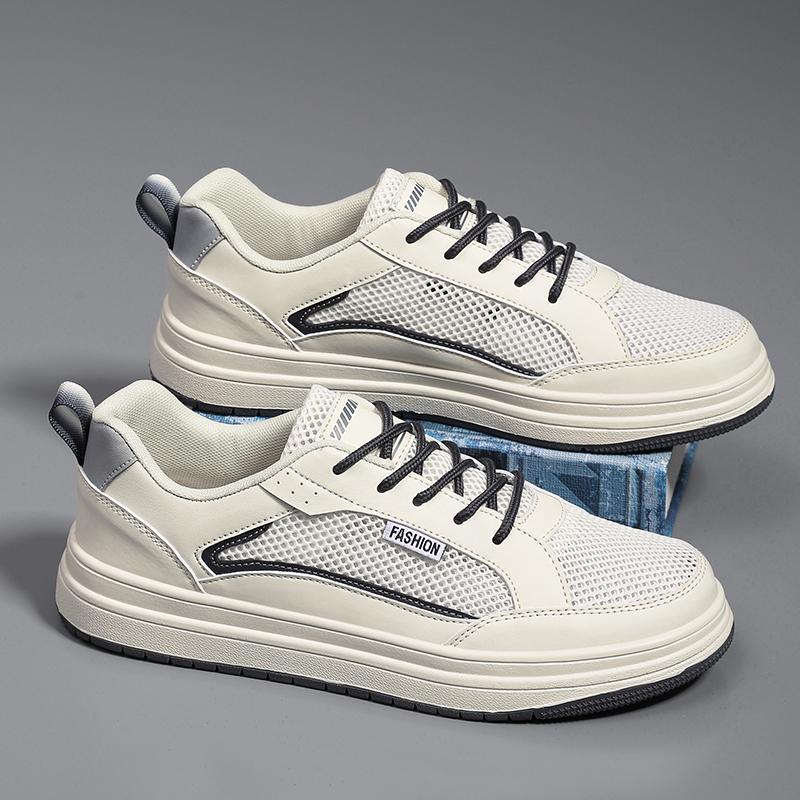 Men's casual sports shoes, comfortable, anti-slip, perforated and breathable loafers, large-sized summer men's shoes