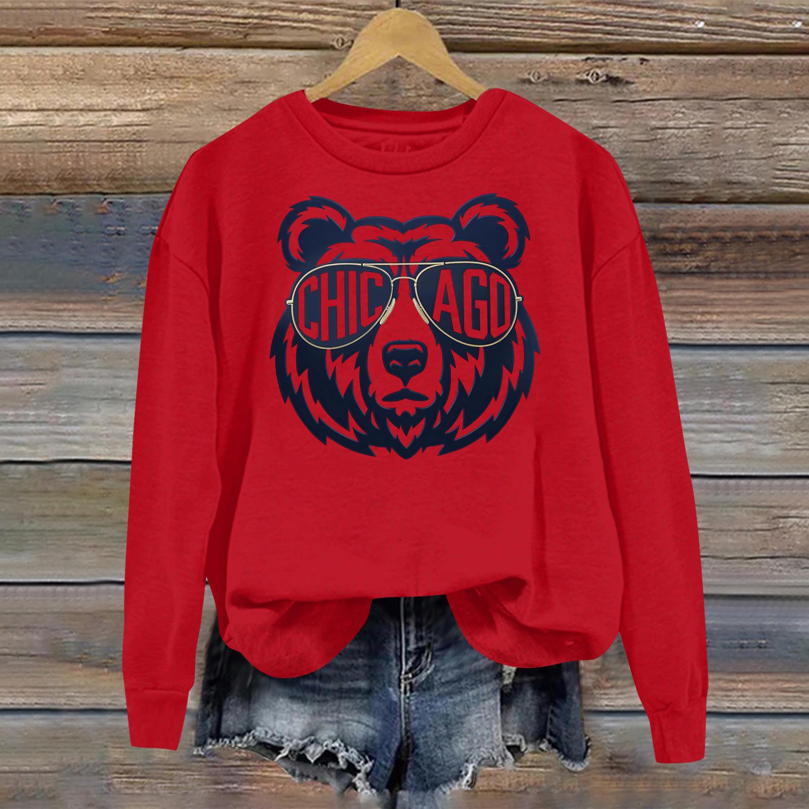 Ladies Tonight We R Ode Printed Casual Long Sleeve Sports Hoodie Top XL красный 1740₽