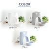 Asvel Emil Bath Stool, Breathable, Comfortable Seat, 40cm, White, Easy To Stand Up and Sit Down, A5304
