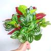7 Heads Artificial Green Plants 33cm Green Leaves New Fake Plants  Garden Room Decoration