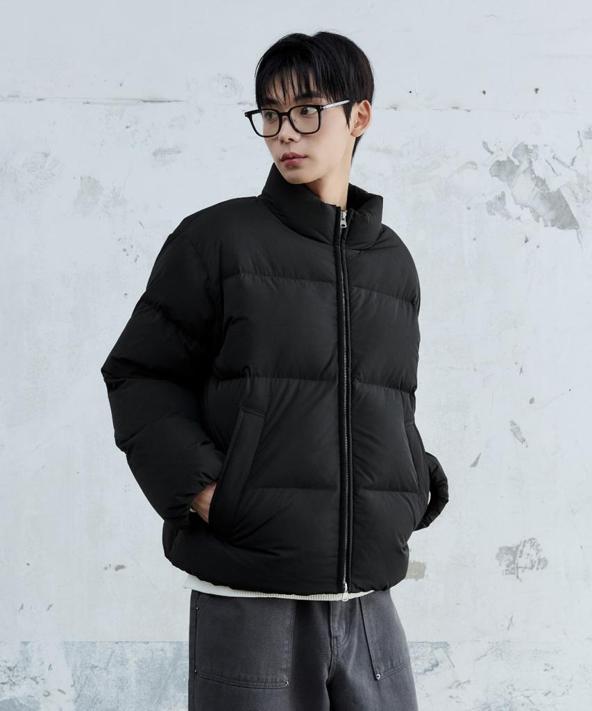 Maison Mined Basic Short Puffer Down Jacket Black