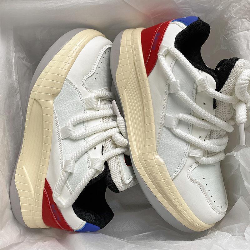 New couple thick heightening shoes sports and leisure pair of shoe rope design bread shoes