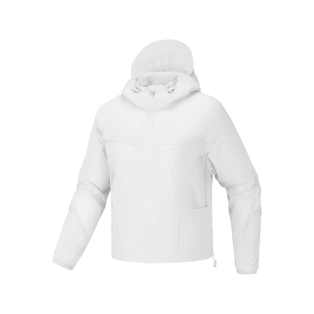 Skechers Comfortable Outdoor Woven Zip-Up Hooded Long Sleeve Jacket Women jackets P226W132-0019