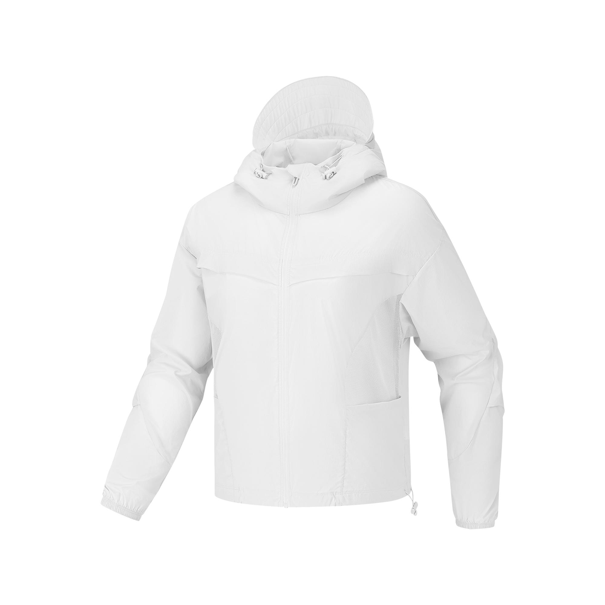 Skechers Comfortable Outdoor Woven Zip-Up Hooded Long Sleeve Jacket Women jackets P226W132-0019 S