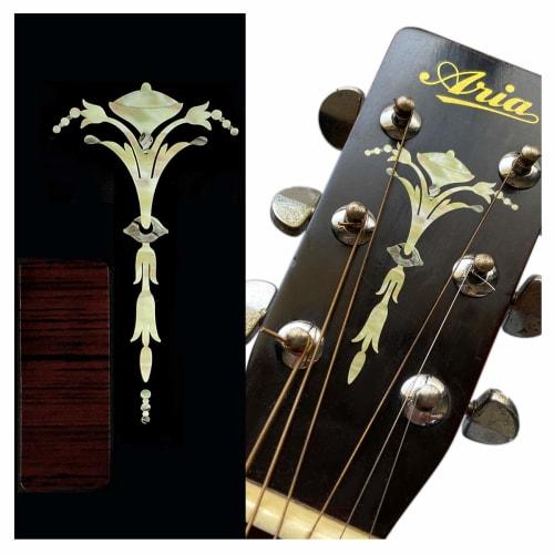 Guitar headstock inlay sticker Old Torch (WT)