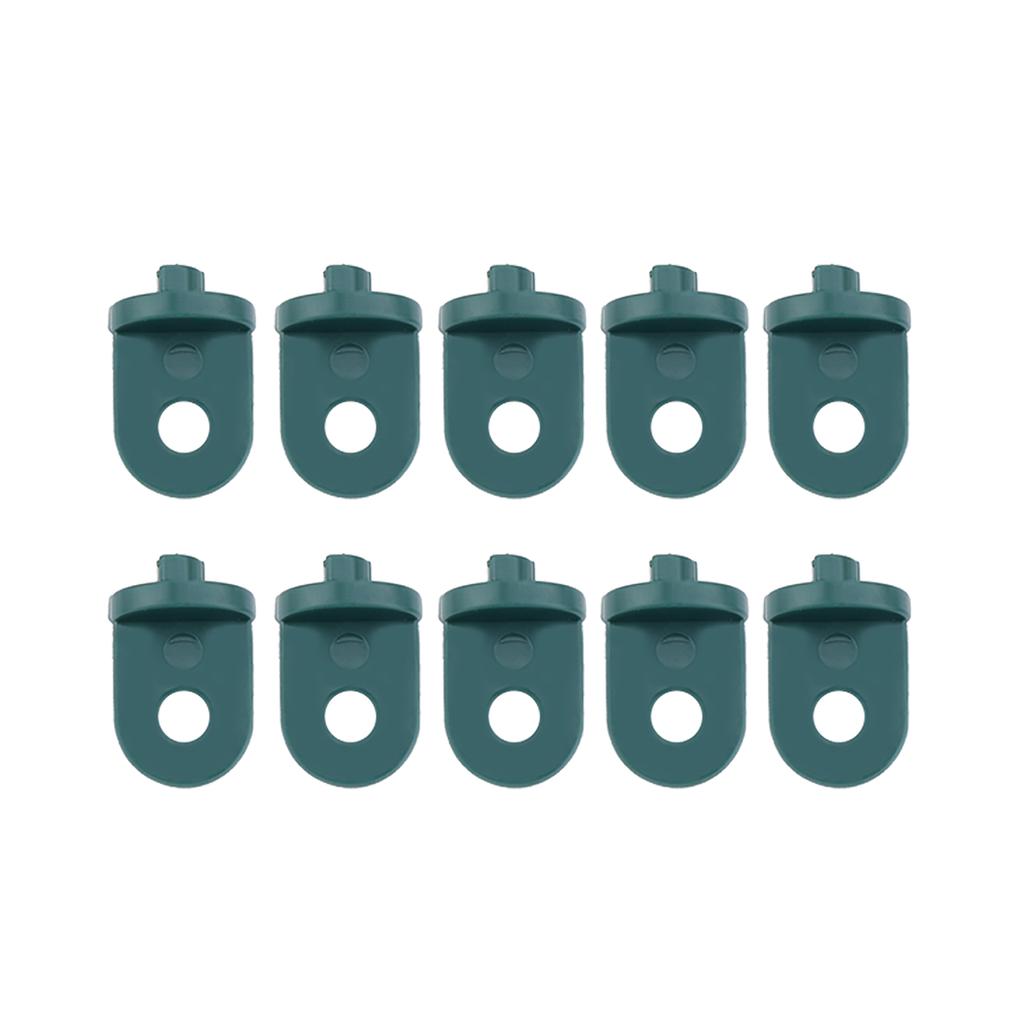 10 PCS Plastic Greenhouse Hook Plant Flow     (Black)