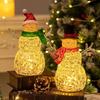 New Christmas decorations snowman night light glowing snowman desktop ornaments Christmas gift decoration