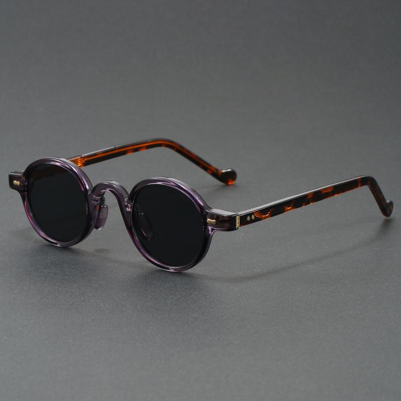 Orange Retro Round Sunglasses for Women Men Classic Luxury Designer Steampunk Hip-hop UV400