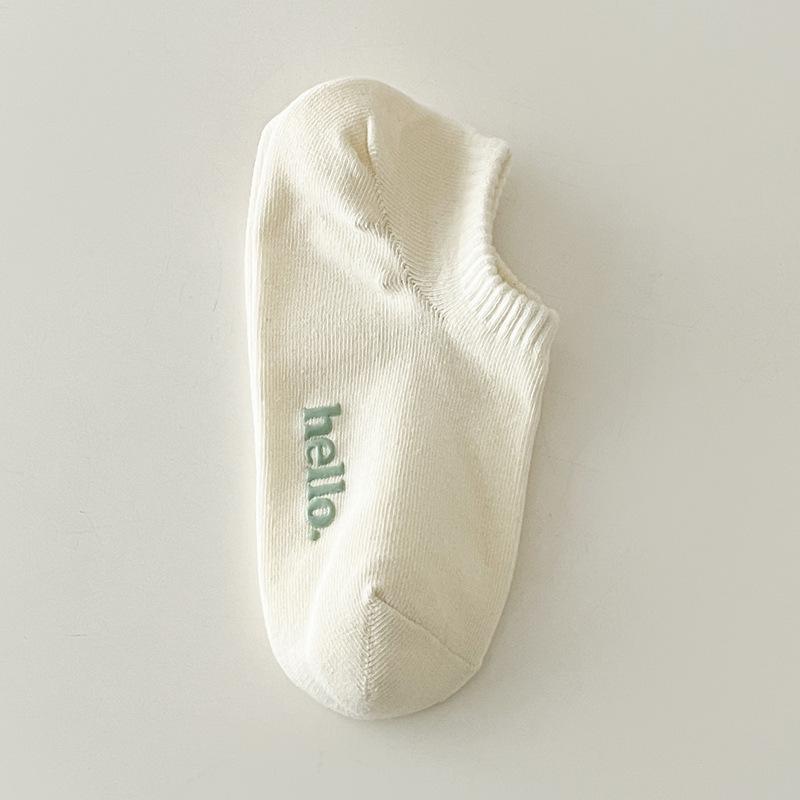Colorful Women's Non-Slip Low-Cut No-Show Socks for Spring/Summer