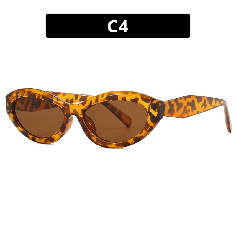 Oval Small Frame Sunglasses Fashion Sunglasses Personalized Trendy Sunshade Uv Protection Sunglasses