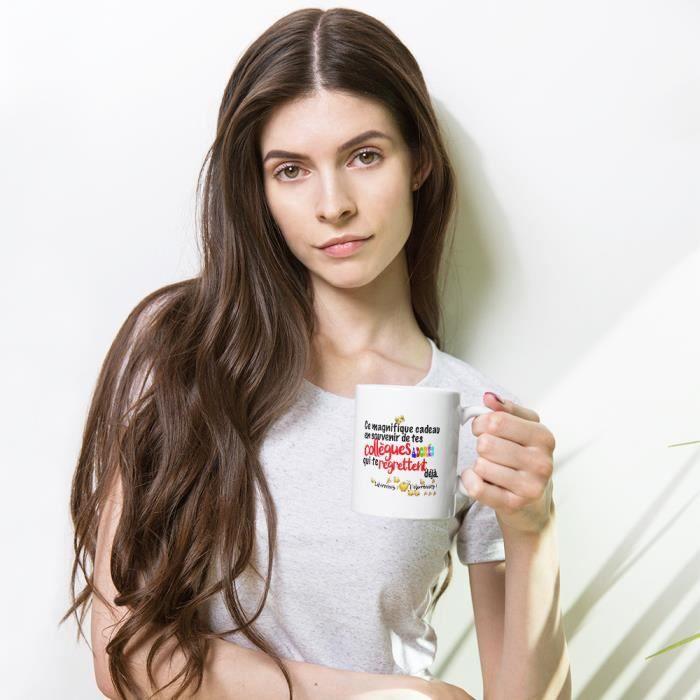 Mug - Humour Collègue - Message Drôle - Céramique Haute Qualité - 325ml - Anti-brûlures