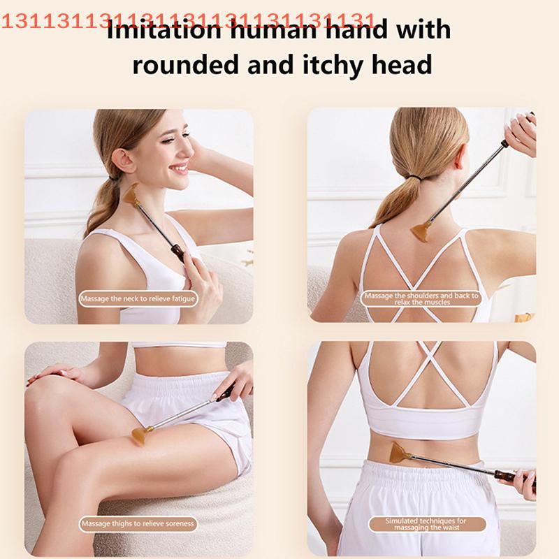 Rückenkratzer Ausziehbar Edelstahl Teleskopischer Kratz-Massagegerät Ausziehbar Teleskopisch Anti-Juckreiz Werkzeug Entspannen Rückenkralle