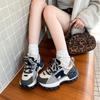 Fashion Fashion Trend Casual Thick Soled Shoes for Women's 2025 New Autumn Color Blocked Comfortable Versatile Low Top Platform sneakers
