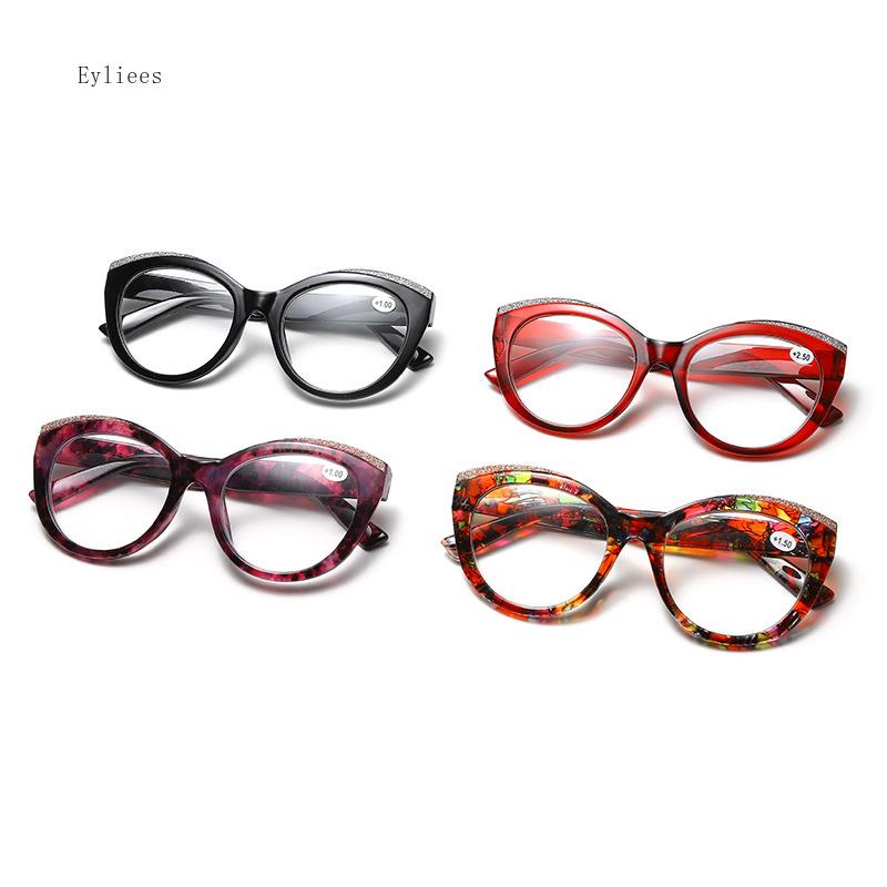 Eleganti Occhiali da Lettura con Montatura Rotonda per Donna Anti Luce Blu Alta Qualità Occhiali per Lontano Occhiali di Lusso Designer Europeo